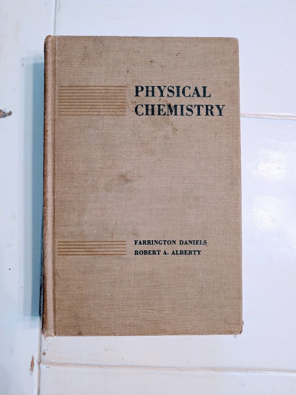 VTG 1956 Physical Chemistry Daniels Alberty 1st Ed 3rd Print HC Textbook Formula